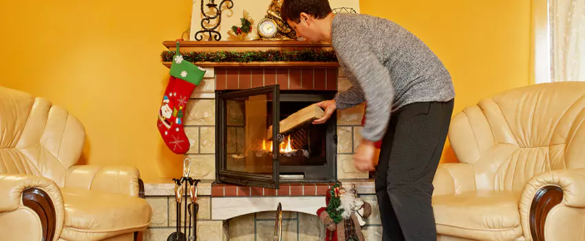 Rusted Metal Fireplace Restoration in Bel Air North, Maryland